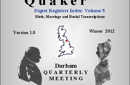 Durham Quarterly Meeting Digest Index