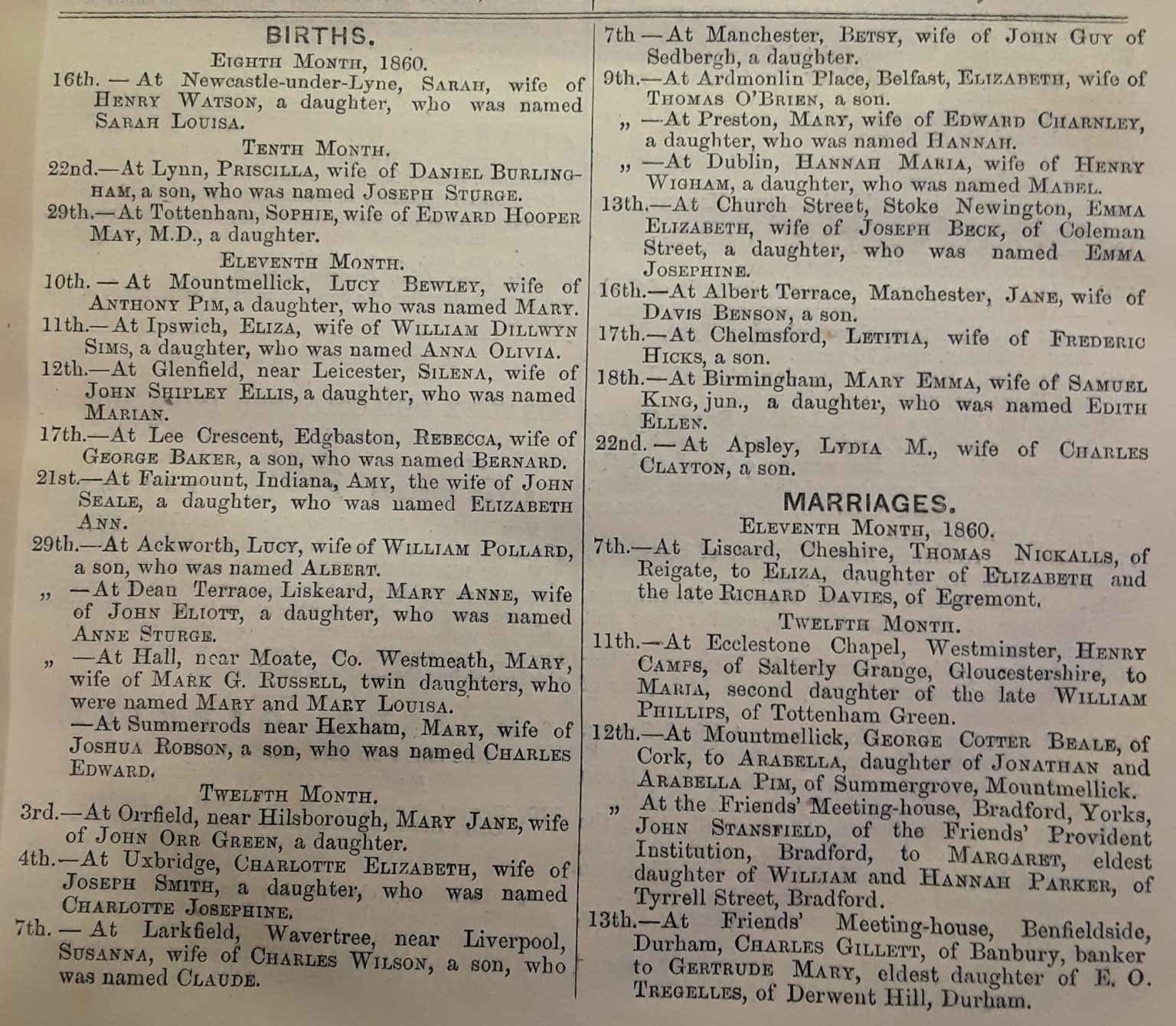 The Friend and The British Friend – The Quaker Family History Society