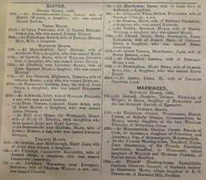 Example Births in The Friend